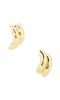 Eddie Borgo Torsade Stud Earrings in Gold from Revolve.com | Revolve Clothing (Global)