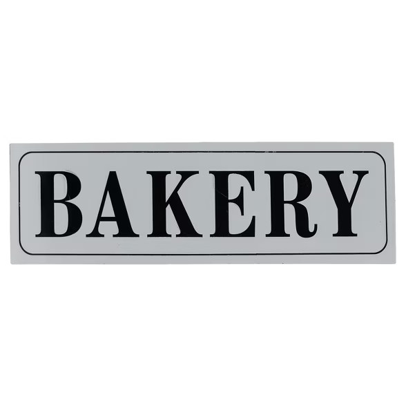 Bakery Wall Décor White (33"x10") - VIP Home & Garden | Target