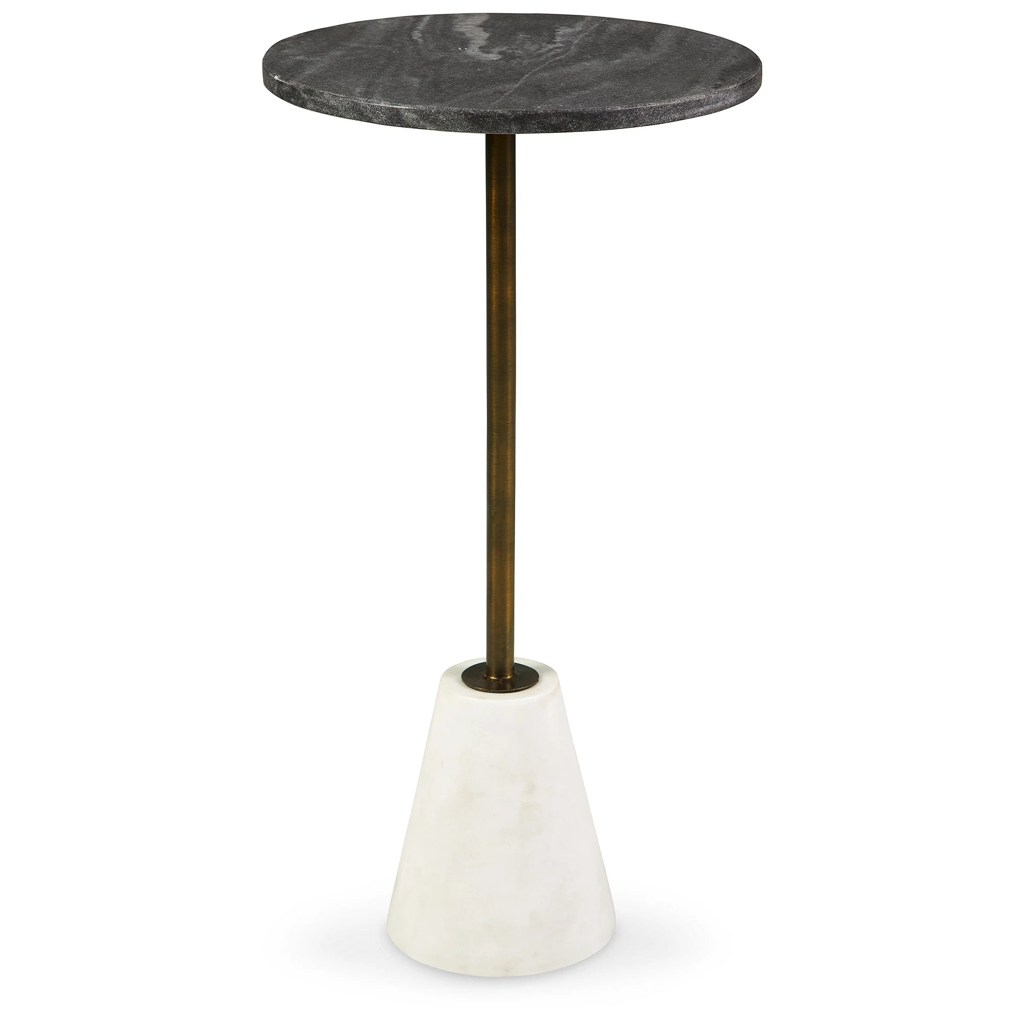 Signature Design by Ashley Contemporary Caramont Accent Table  Black/White/Gold Finish - Walmart.... | Walmart (US)