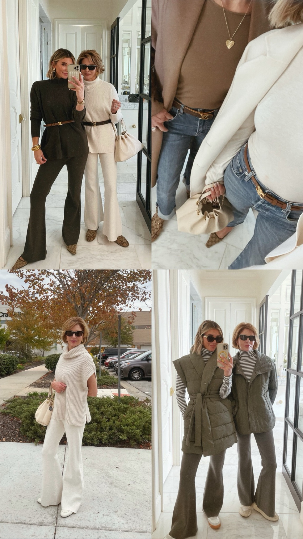 My mom is 5'4 and wearing size xs and I'm 5'7 wearing size small. 