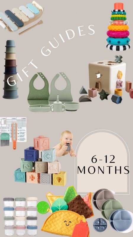 Gift guide 6-12 months old. Baby toy gift ideas. Baby gift ideas. Starting solids. Baby toys. 

#LTKCyberWeek #LTKGiftGuide #LTKbaby