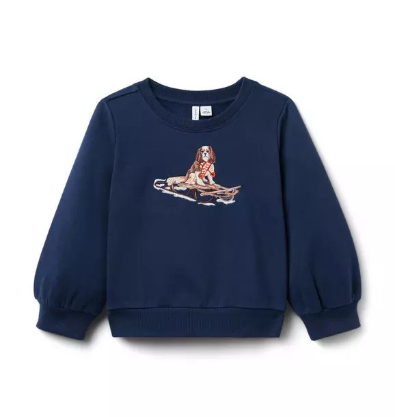 Gray Malin x Janie and Jack Sled Dog Sweatshirt | Janie and Jack