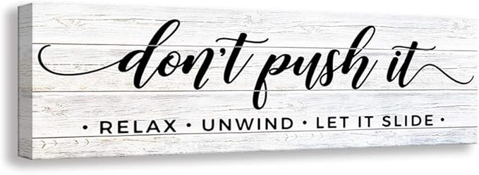 Kas Home Funny Vintage Bathroom Canvas Wall Art | Rustic Bathroom Prints Decorative Signs Framed ... | Amazon (US)