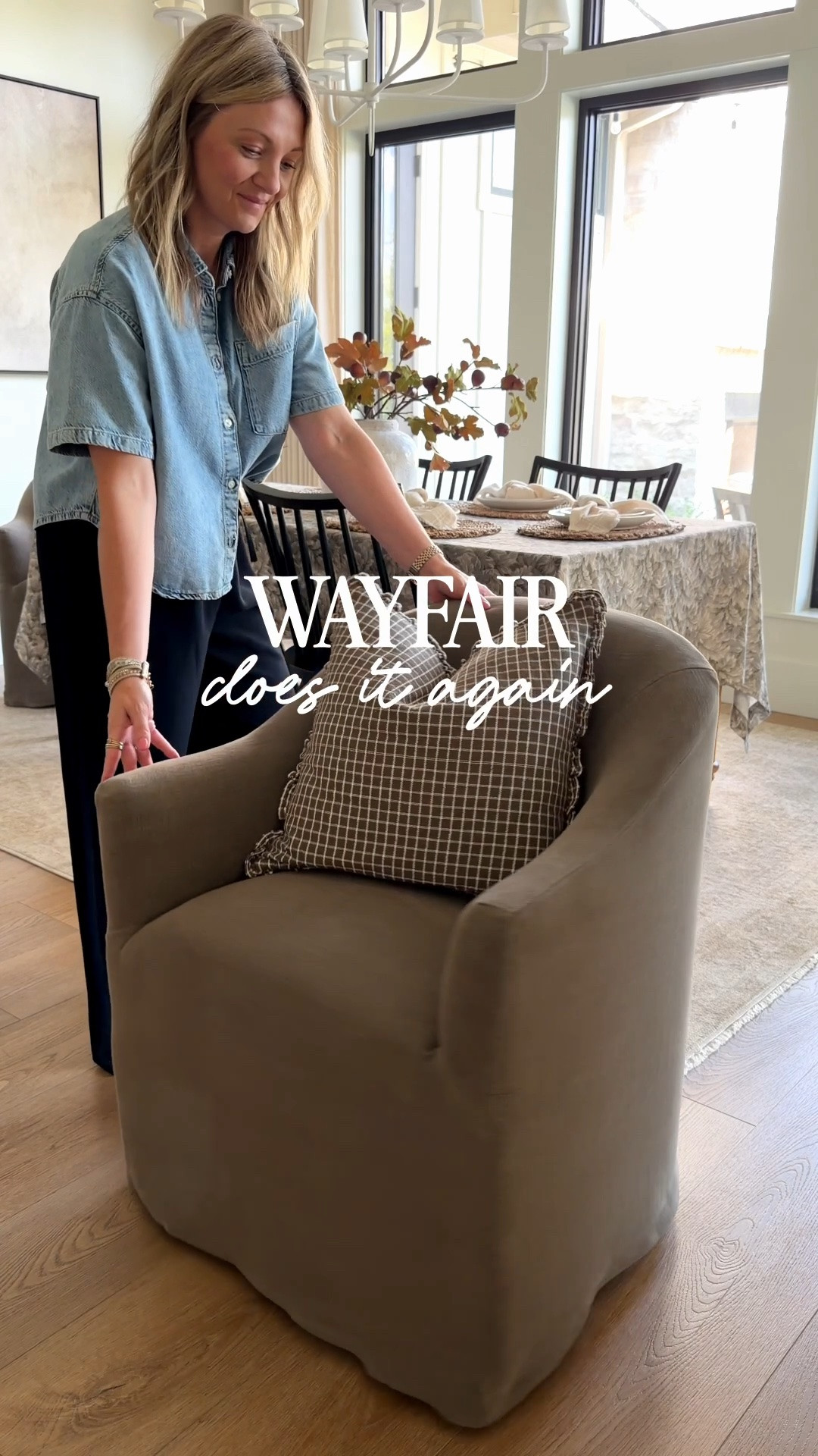 #ad So many new home favorites to love from @wayfair! I recently added these gorgeous coffee brown upholstered dining chairs, and I love the rich color and cozy feel they bring to the space. We also added these amazing outdoor lights and faux topiaries to our garage and it totally elevated the space! Indoors or out, Wayfair always has exactly what I'm looking for in our home! 
#wayfair #wayfairpartner #ad

#LTKHome
