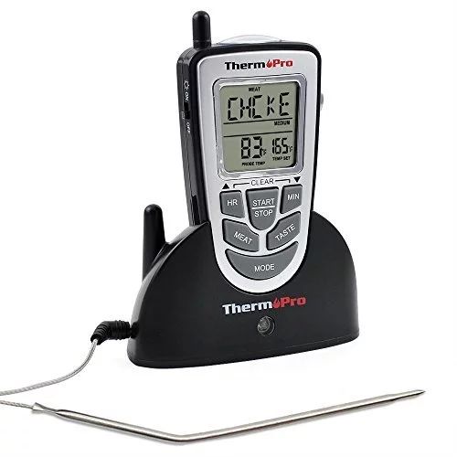 ThermoPro TP09 Electric Wireless Remote Food Cooking Meat BBQ Grill Oven Smoker Thermometer / Tim... | Walmart (US)