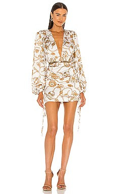 Bronx and Banco Chain Mini Dress in White & Multi from Revolve.com | Revolve Clothing (Global)