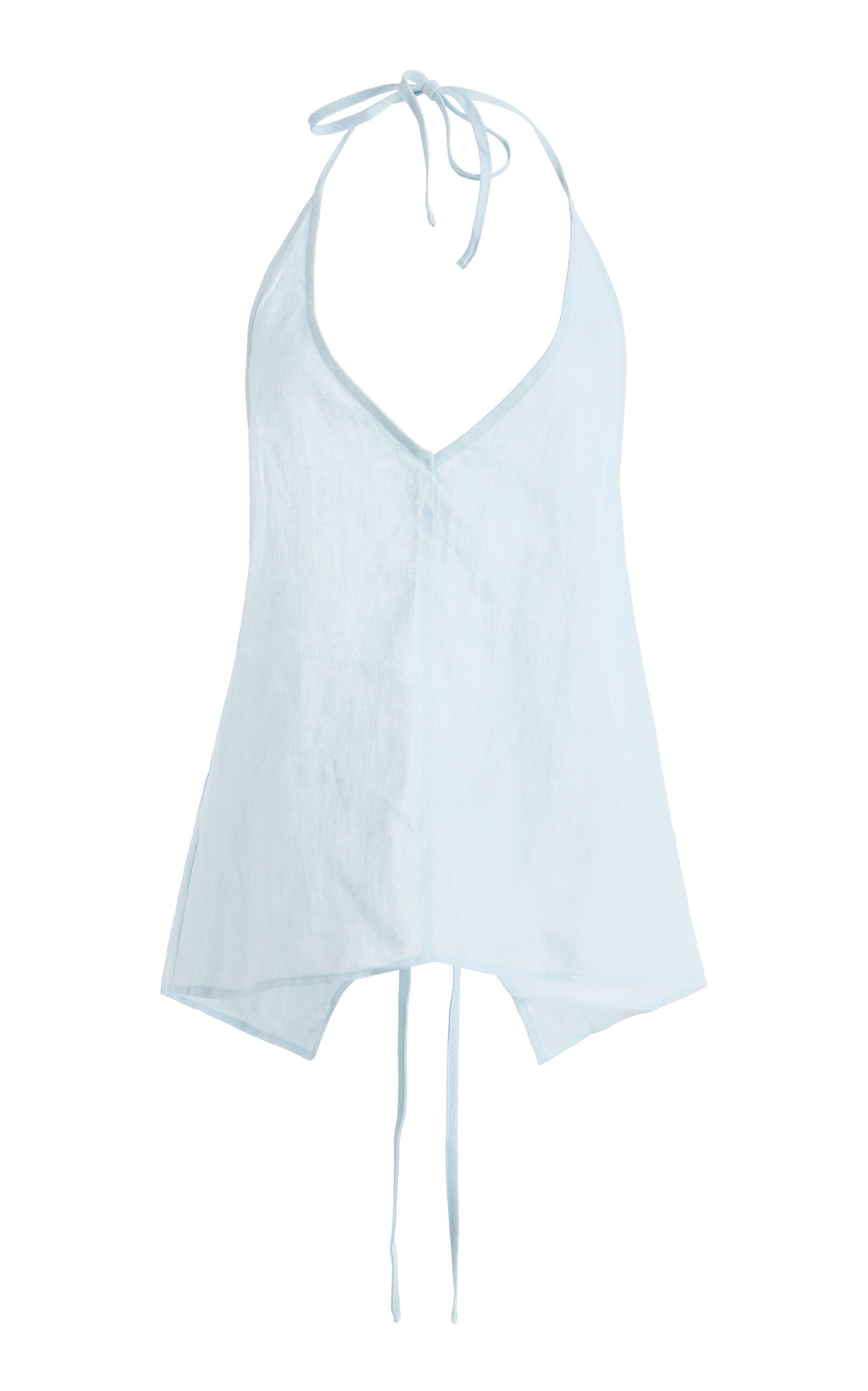 Lilou Linen Halter Top | Moda Operandi (Global)
