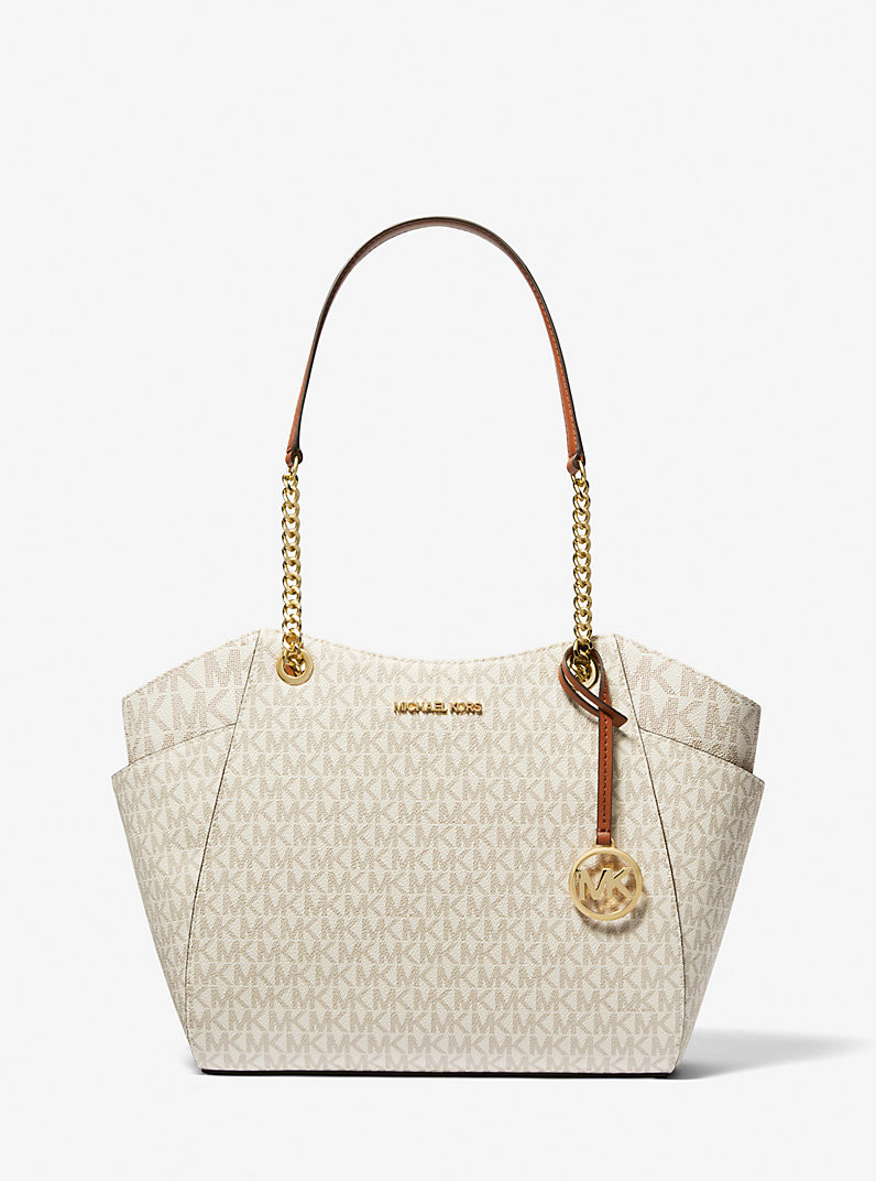 Jet Set Large Signature Logo Shoulder Bag | Michael Kors US
