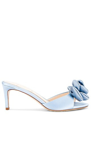 Josey 65 Sandal in Blue Fog Satin | Revolve Clothing (Global)