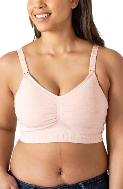 Kindred Bravely Sublime Hands-Free Pumping/Nursing Bra in Pink Heather at Nordstrom, Size Large | Nordstrom