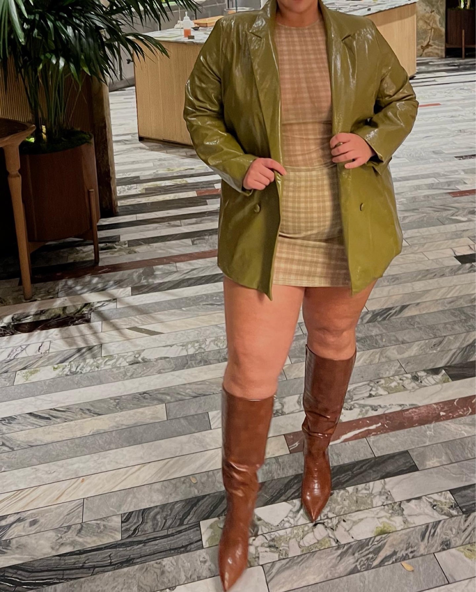 plus size fall fashion inspo 💚
loving this green faux leather jacket !! 
Linking lots of my favs🫶🏼

#LTKcurves #LTKHoliday #LTKSeasonal