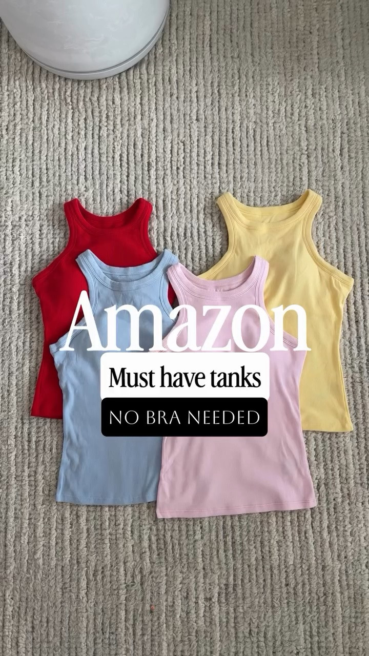 ✨ I seriously wear these on repeat. Alll the time for mom life and you can dress them up! Best part- no bra needed! 

Tank top, built in bra, comfy top, casual outfit, fashion must have, must have basic, mom style, #basics #millennial

#LTKgrwm #LTKootd #LTKmomlife