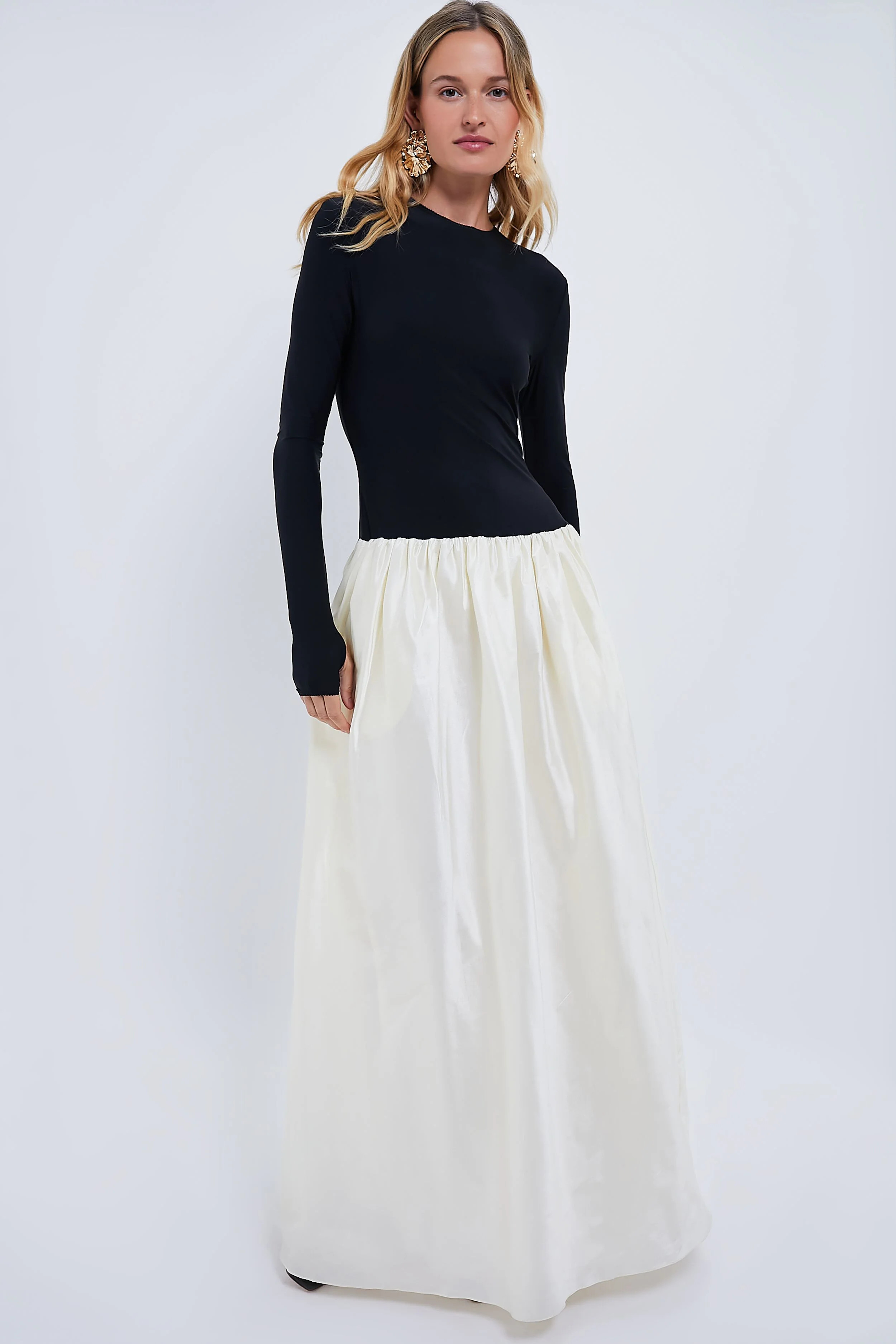 Black and Ivory Meringue Maxi Dress | Tuckernuck (US)