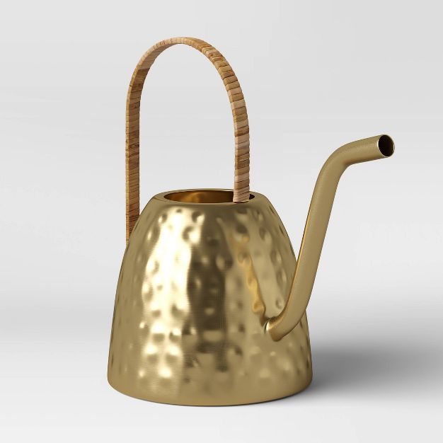 Small Iron Watering Can Gold - Opalhouse&#8482; | Target