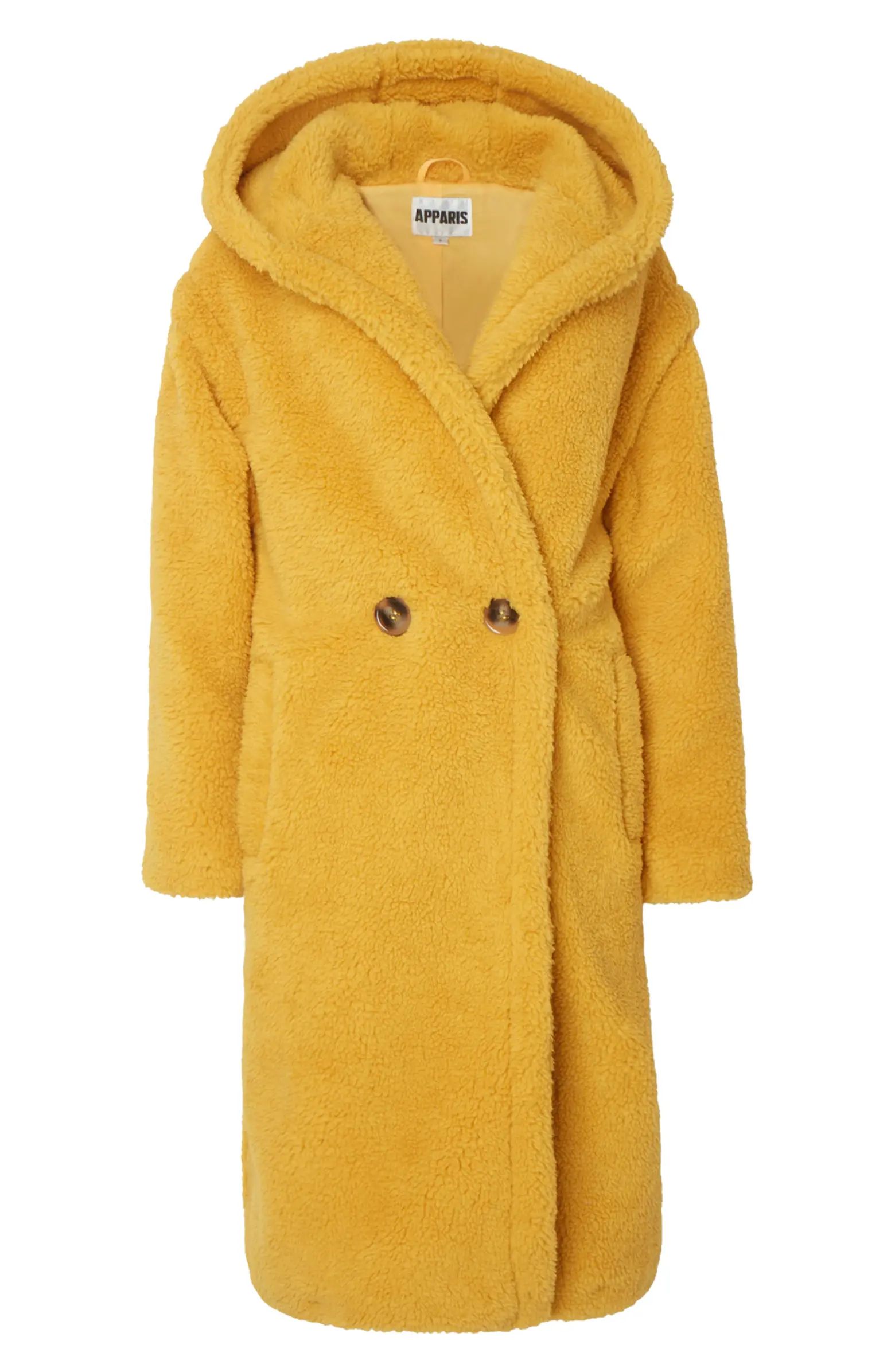 Apparis Mia Faux Fur Hooded Teddy Coat | Nordstrom | Nordstrom