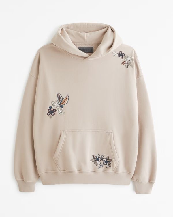 Embroidered Essential Popover Hoodie | Abercrombie & Fitch (US)