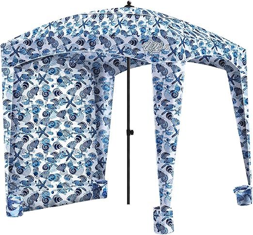 Qipi Beach Cabana - Easy to Set Up Canopy, Waterproof, Portable 6' x 6' Beach Shelter, Included S... | Amazon (US)