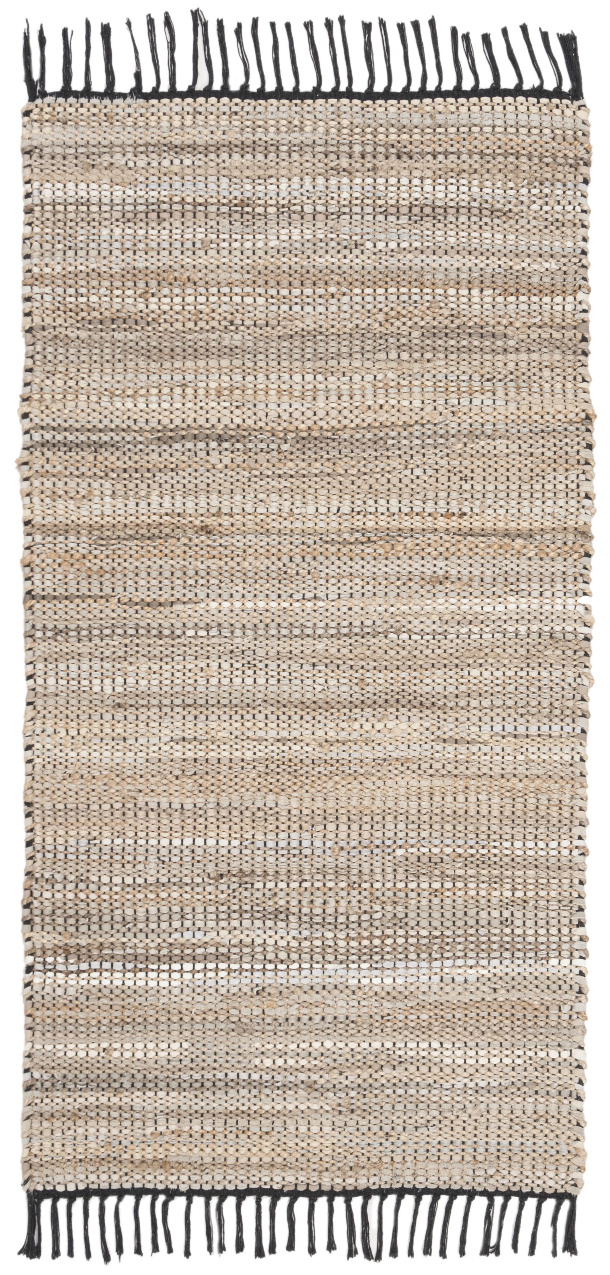 SAFAVIEH Vintage Leather Zharko Solid Braided Runner Rug, Beige, 2'3" x 6' | Walmart (US)