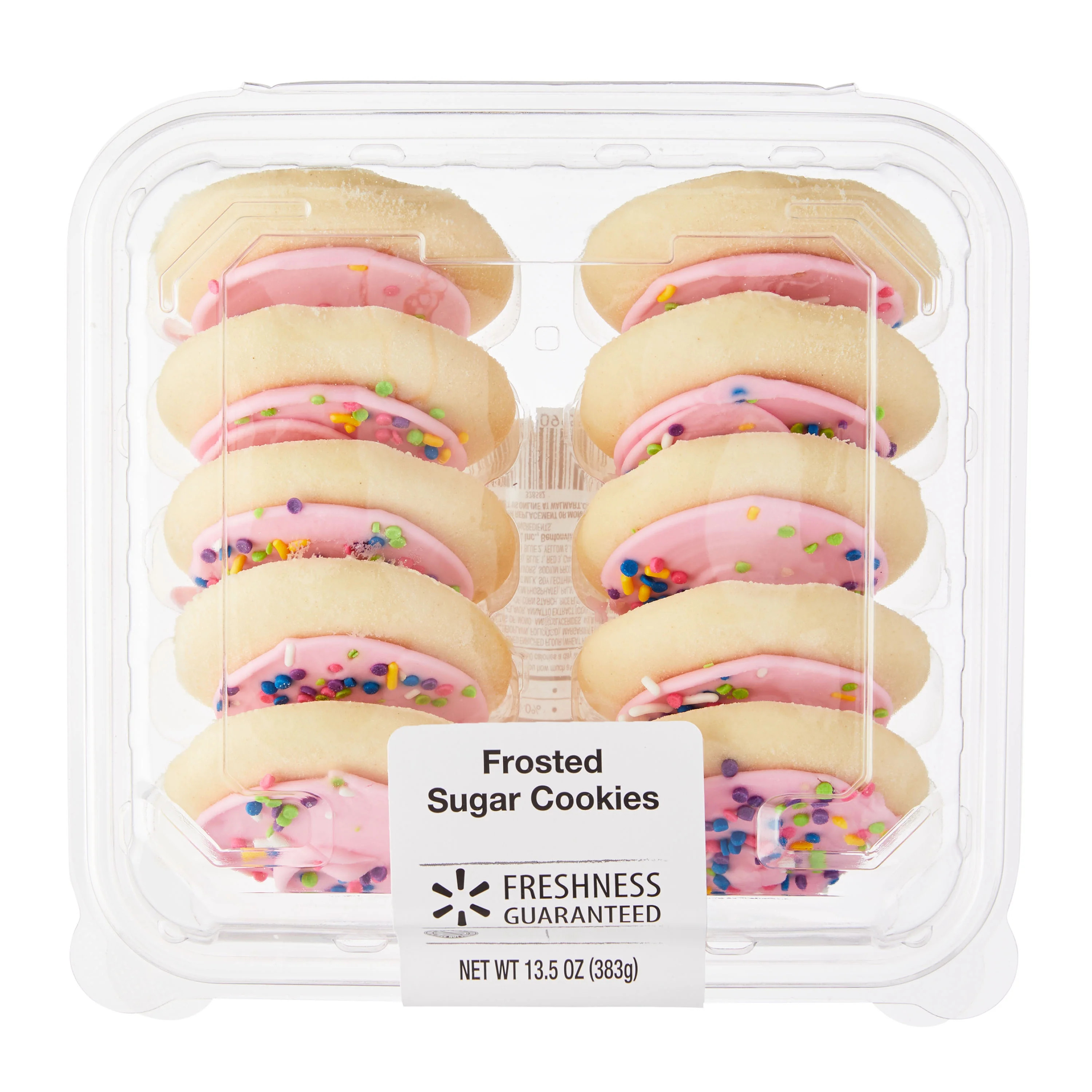 Freshness Guaranteed Frosted Sugar Cookies, Pink, 10 Count | Walmart (US)