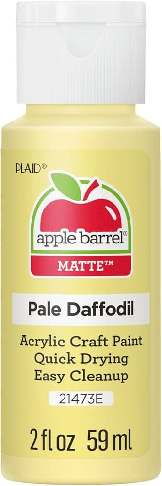 Amazon.com: Apple Barrel Acrylic Paint in Assorted Colors (2 oz), 21473, Pale Daffodil | Amazon (US)