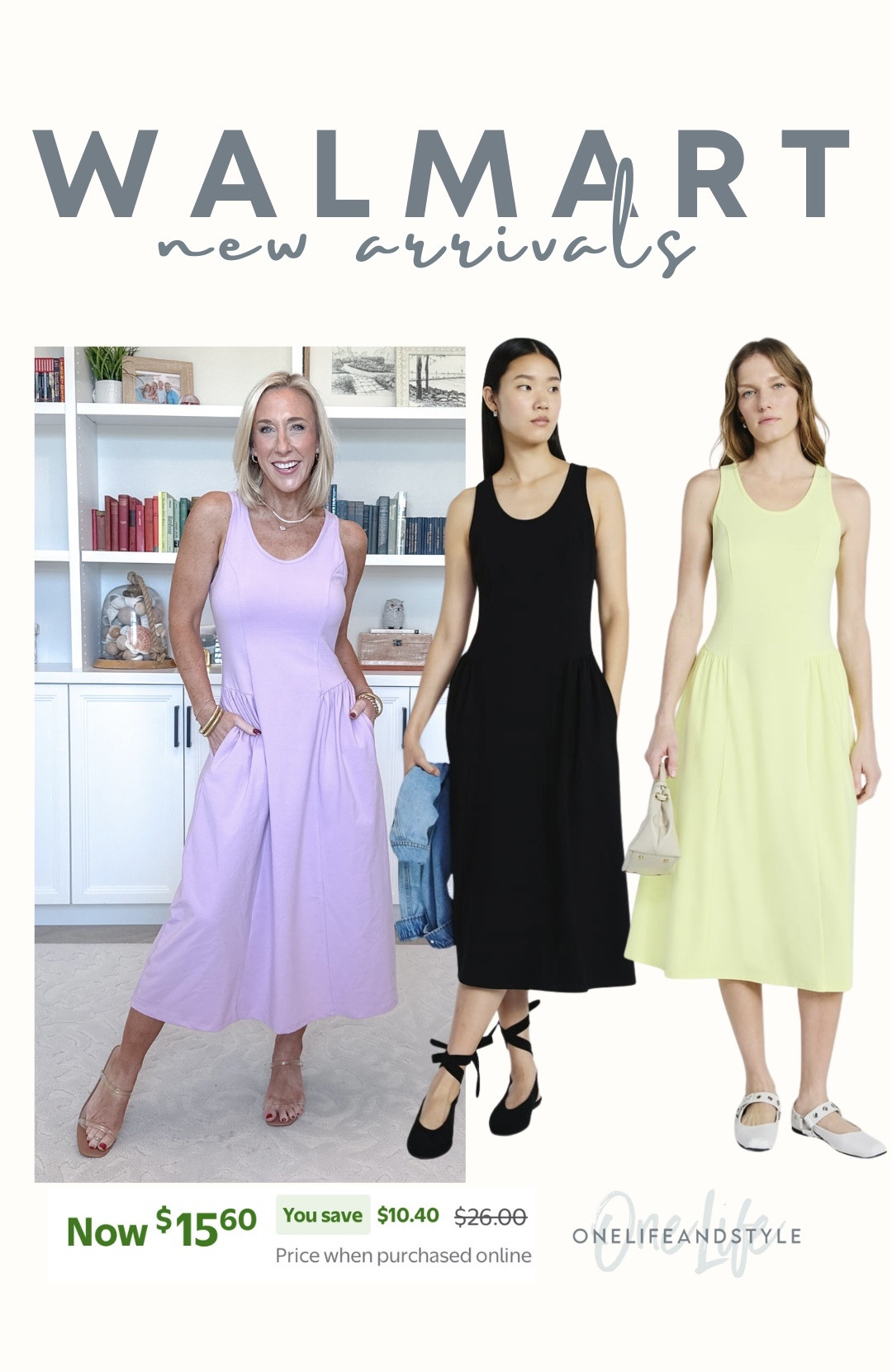 Walmart Sleeveless midi dress now on sale - now $15.60! I’m wearing a size XS. 

#LTKOver40 #LTKSeasonal