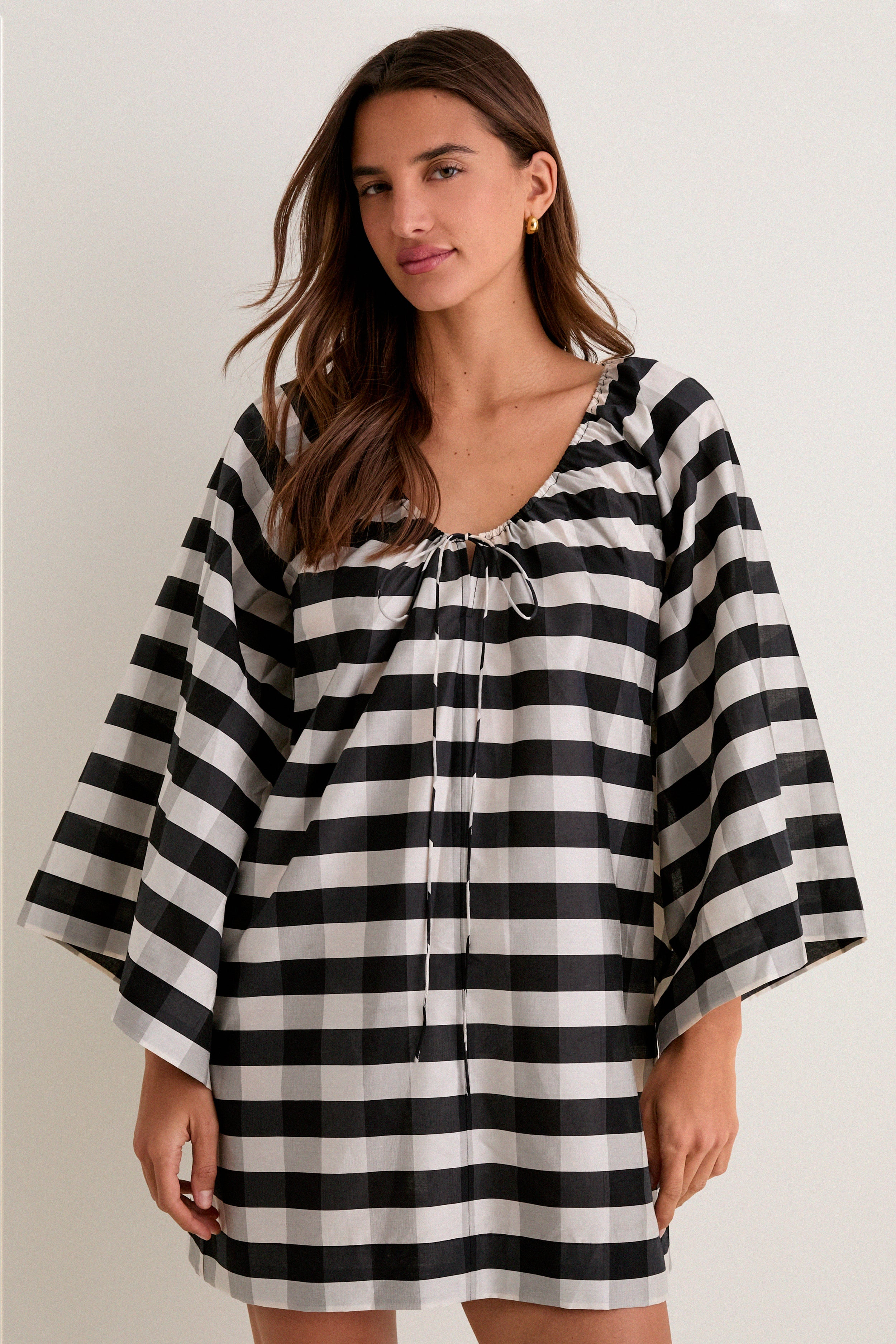Midnight Check Claudine Mini Caftan | Tuckernuck (US)