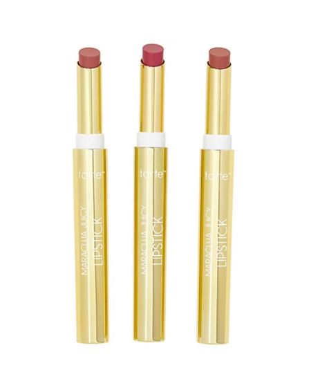 A great deal on Tarte Juicy Lipstick! It comes off as a cream texture and these colors are beautiful! They are usually $21 each and you can get all 3 for $35. Plus you can try to use codes HELLO10, FREESHIP or OFFER!

#LTKsalealert #LTKbeauty #LTKHoliday