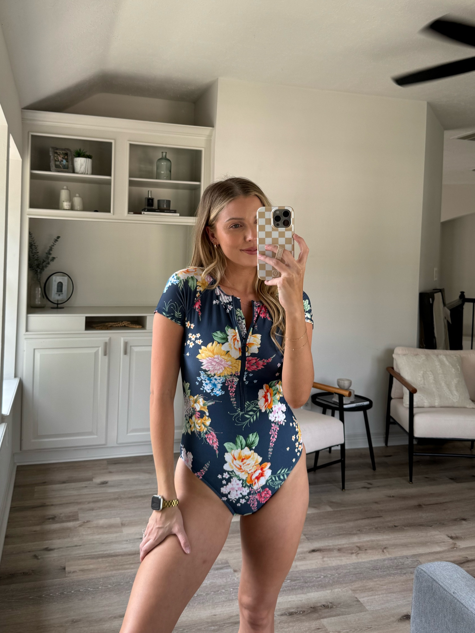 Nursing friendly zip up swimsuit! I’m wearing a size S 

#LTKSwim