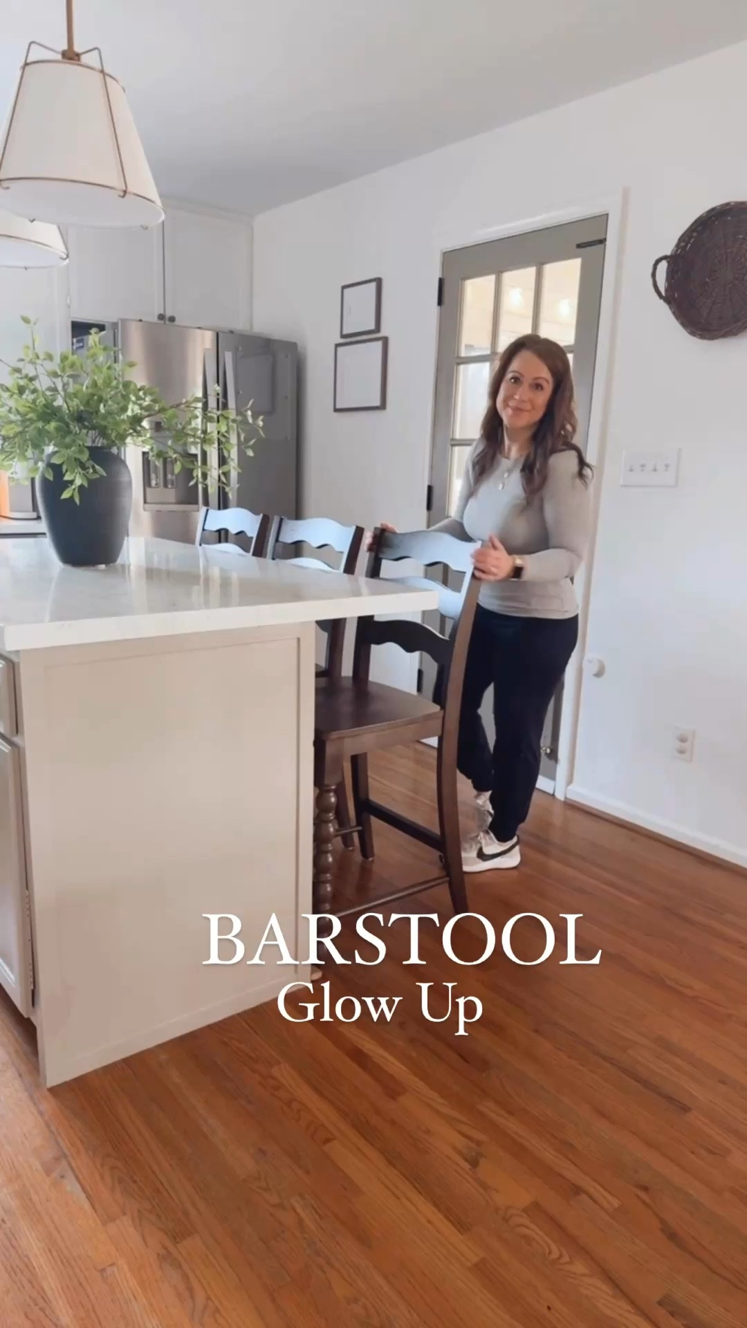 My barstools are back in stock! 

Set of 2
Easy to wipe clean & Sturdy- perfect if you have kiddos
Available in brown or white 
Front Spindle leg detail 
Curved back 

#LTKKids #LTKmomlife #LTKHome