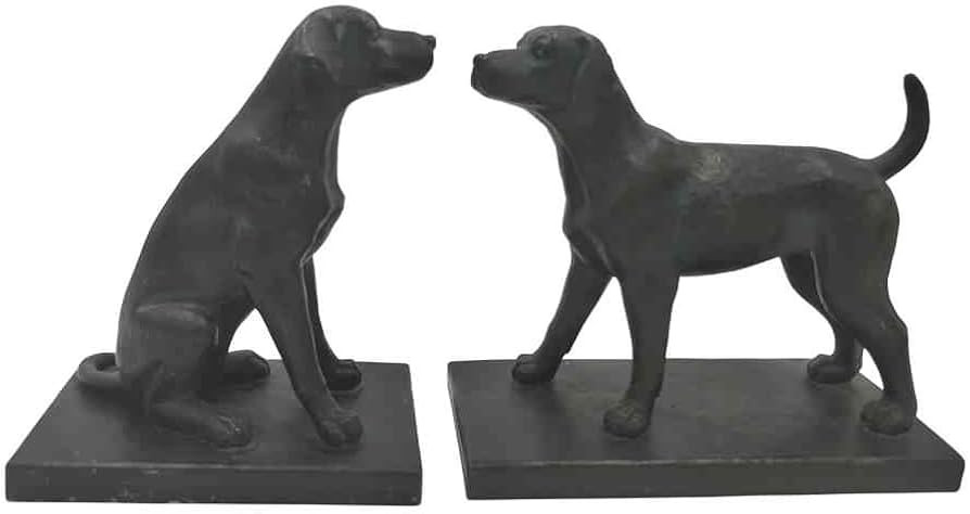 Comfy Hour Farmhouse Collection Labrador Dogs Art Bookends, 1 Pair, Set of 2, Antique Effect, Cop... | Amazon (US)