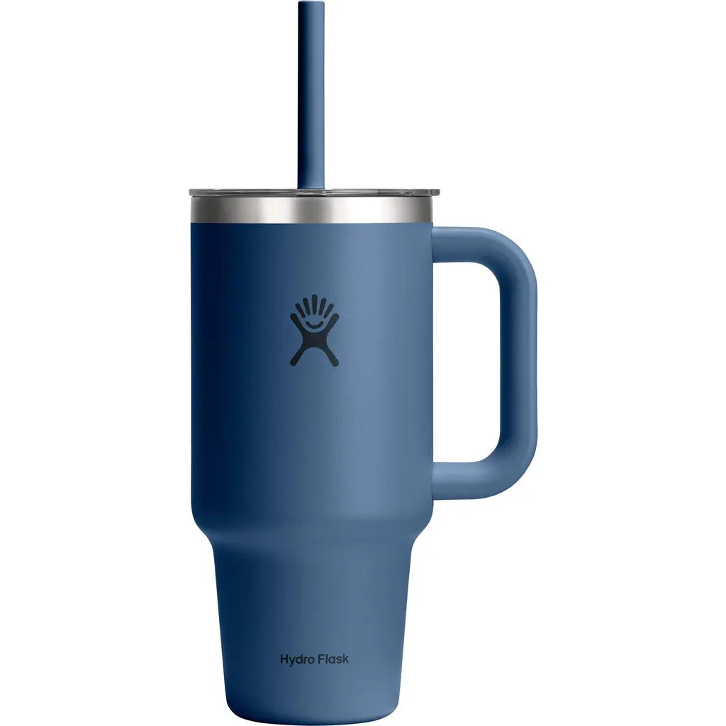 Hydro Flask 32-Ounce Clear Lid Travel Tumbler in Harbor Blue at Nordstrom | Nordstrom