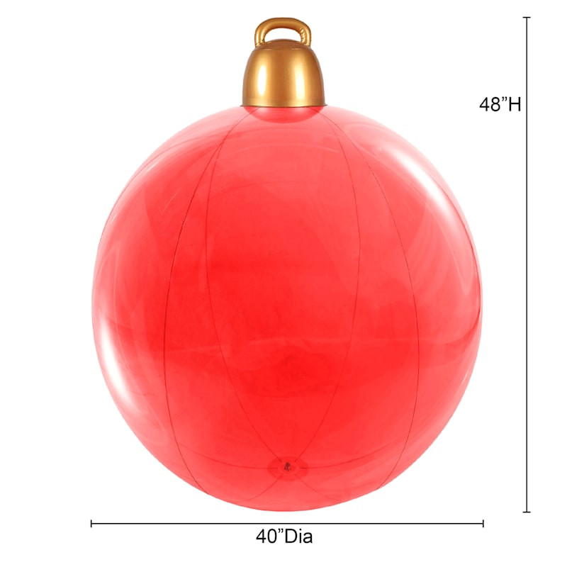 Red Blow-Up Ornament, 48" | At Home