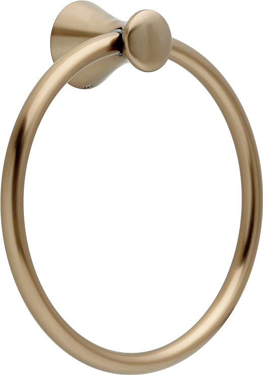 DELTA FAUCET 73846-CZ Lahara Wall Mounted Towel Ring in Champagne Bronze | Amazon (US)