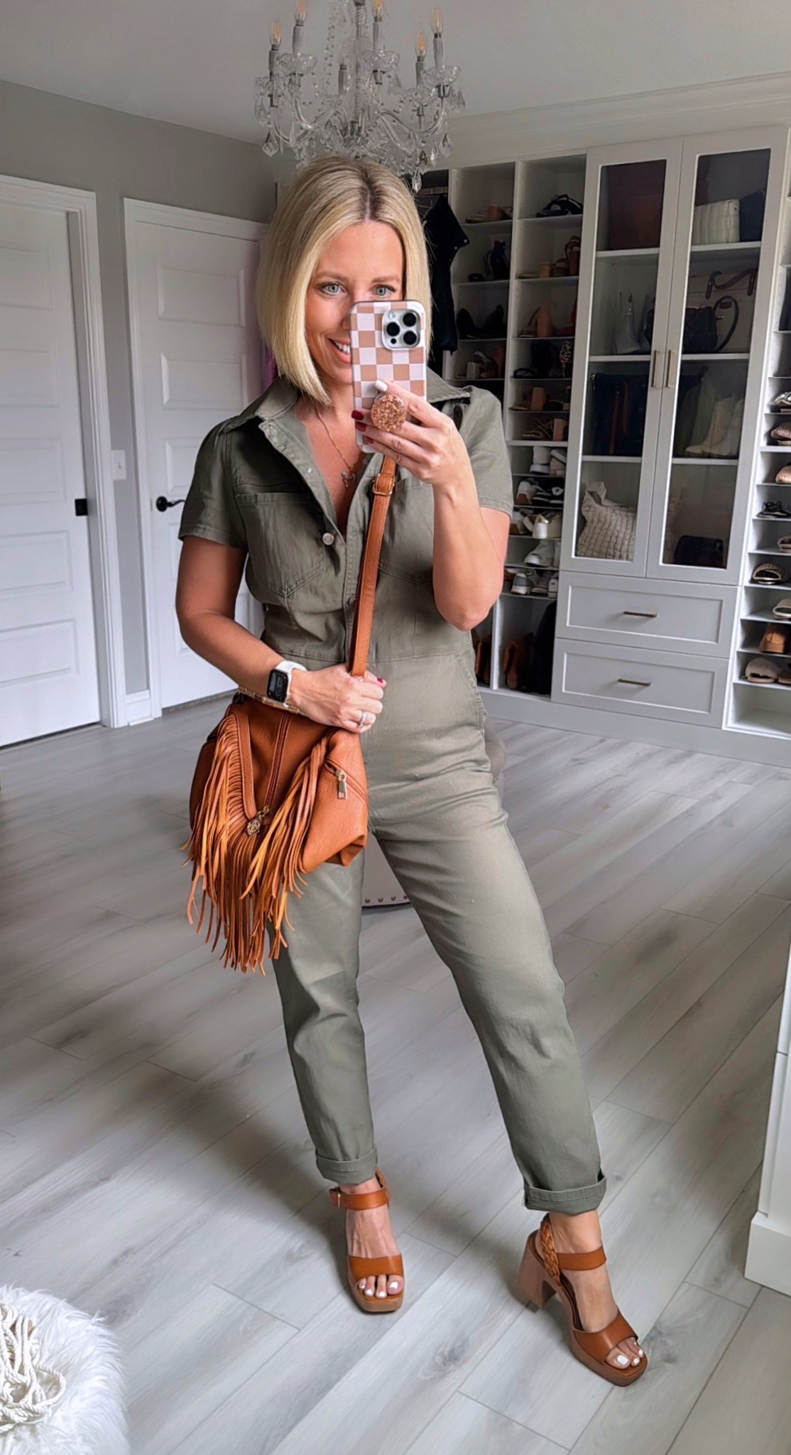 I love a good jumpsuit and this color green is great!!! On sale for $21!!!
Jumpsuit sized up to medium
Heels TTS 

#LTKstyletip #LTKfindsunder50 #LTKsalealert