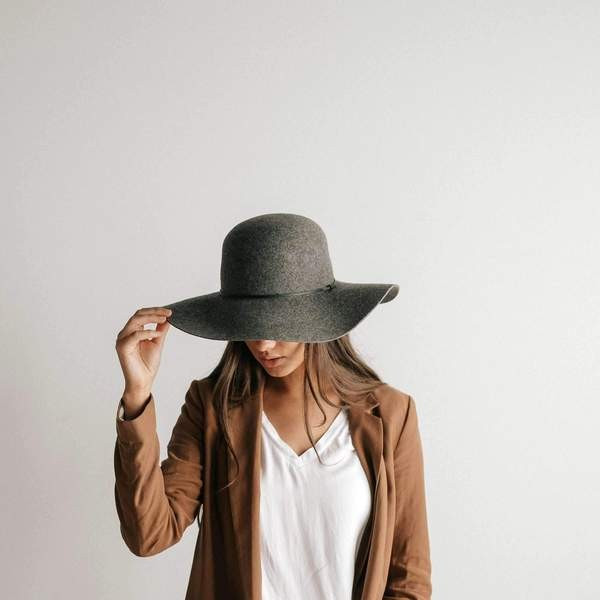 Annabella Floppy Hat - Heather Grey | Gigi Pip