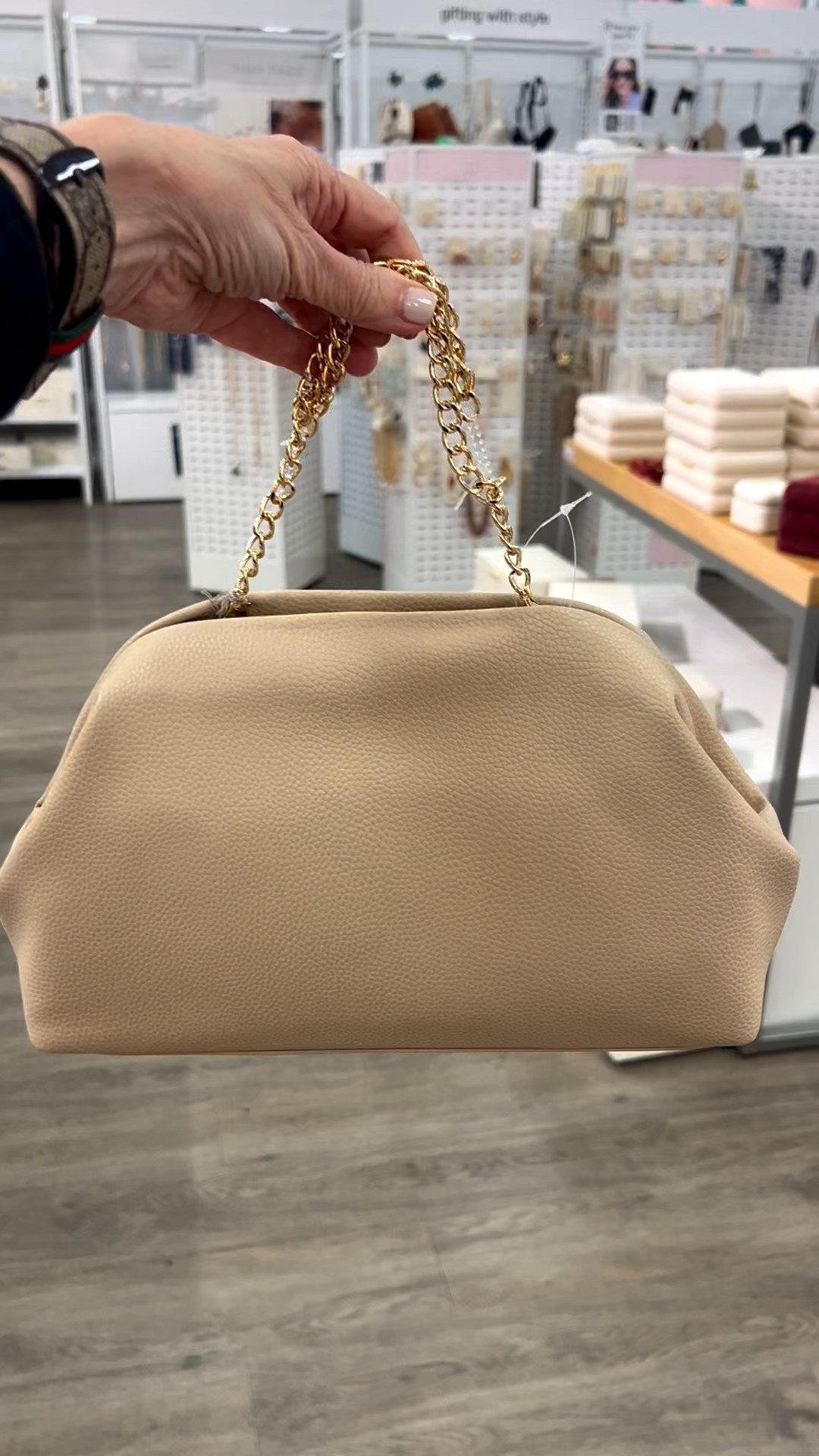 tan oversized clutch, spring outfit 

#LTKootd #LTKSeasonal #LTKOver40