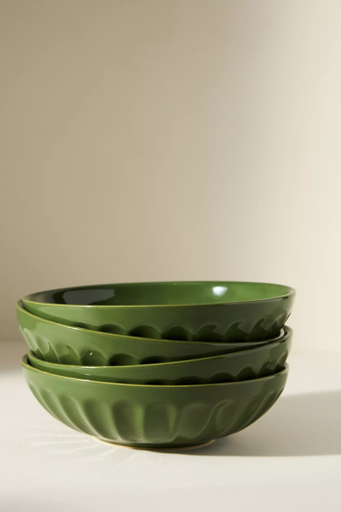 The Latte Stoneware Pasta Bowls, Set of 4: Amelie Edition | Anthropologie (US)