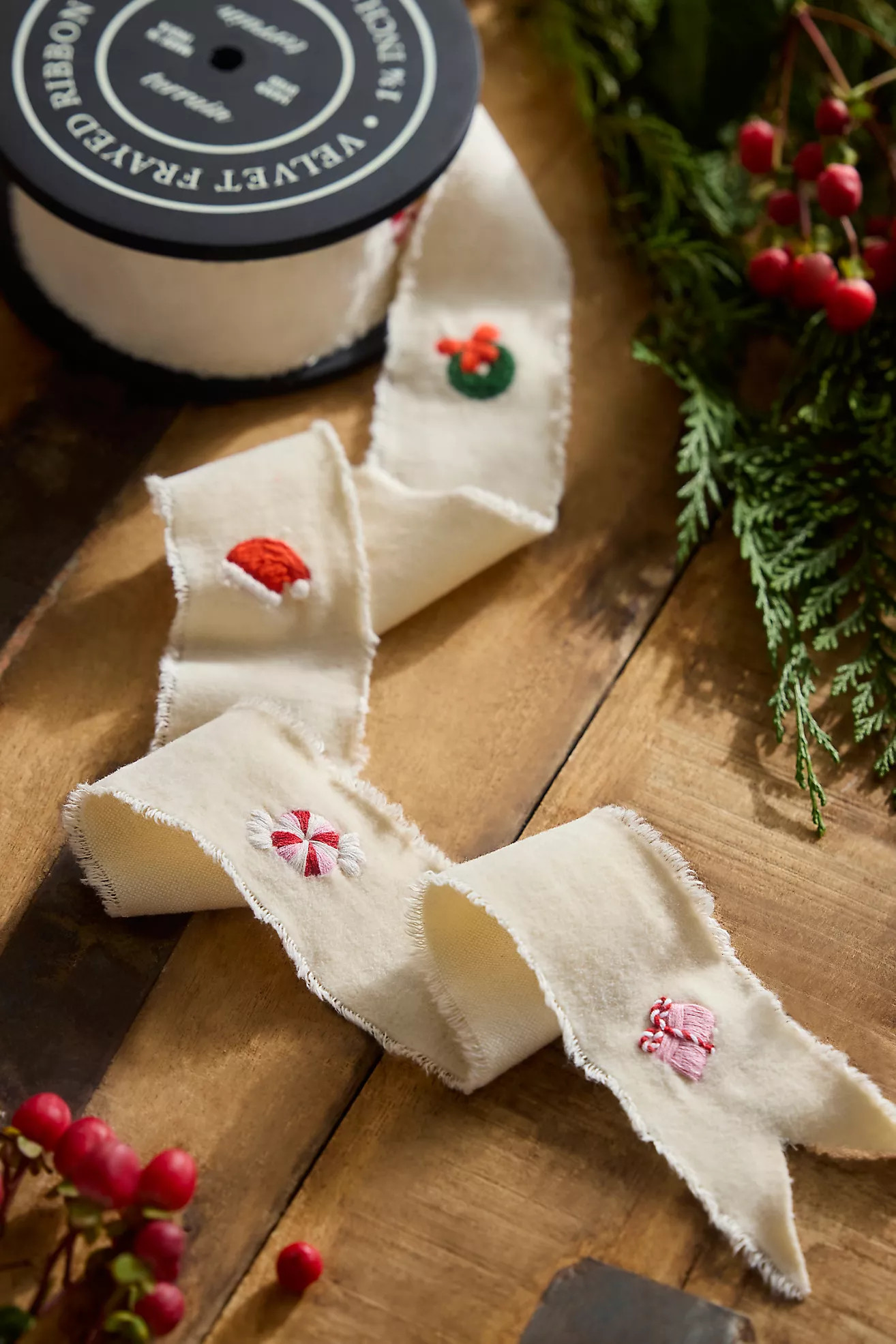 Holiday Icon Embroidered Ribbon | Terrain