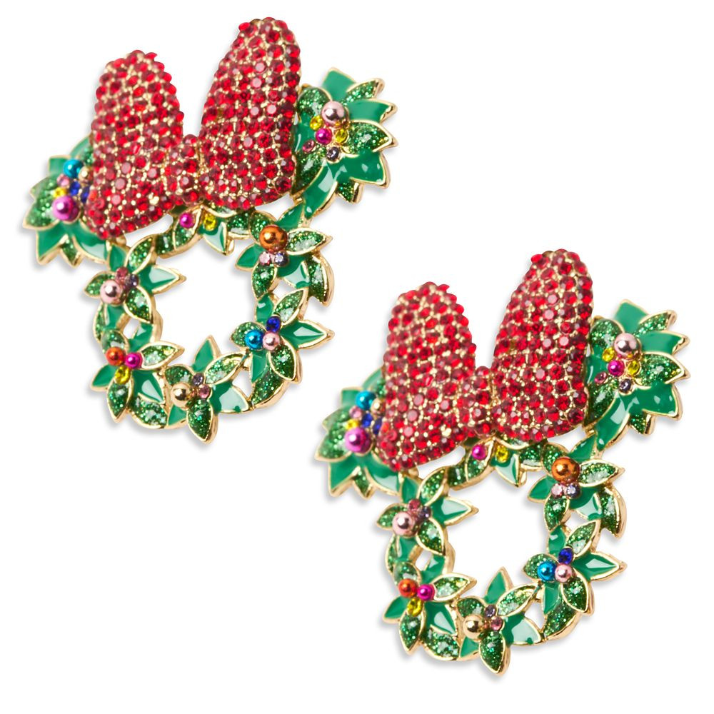 Minnie Mouse Icon Holiday Earrings by BaubleBar | Disney Store