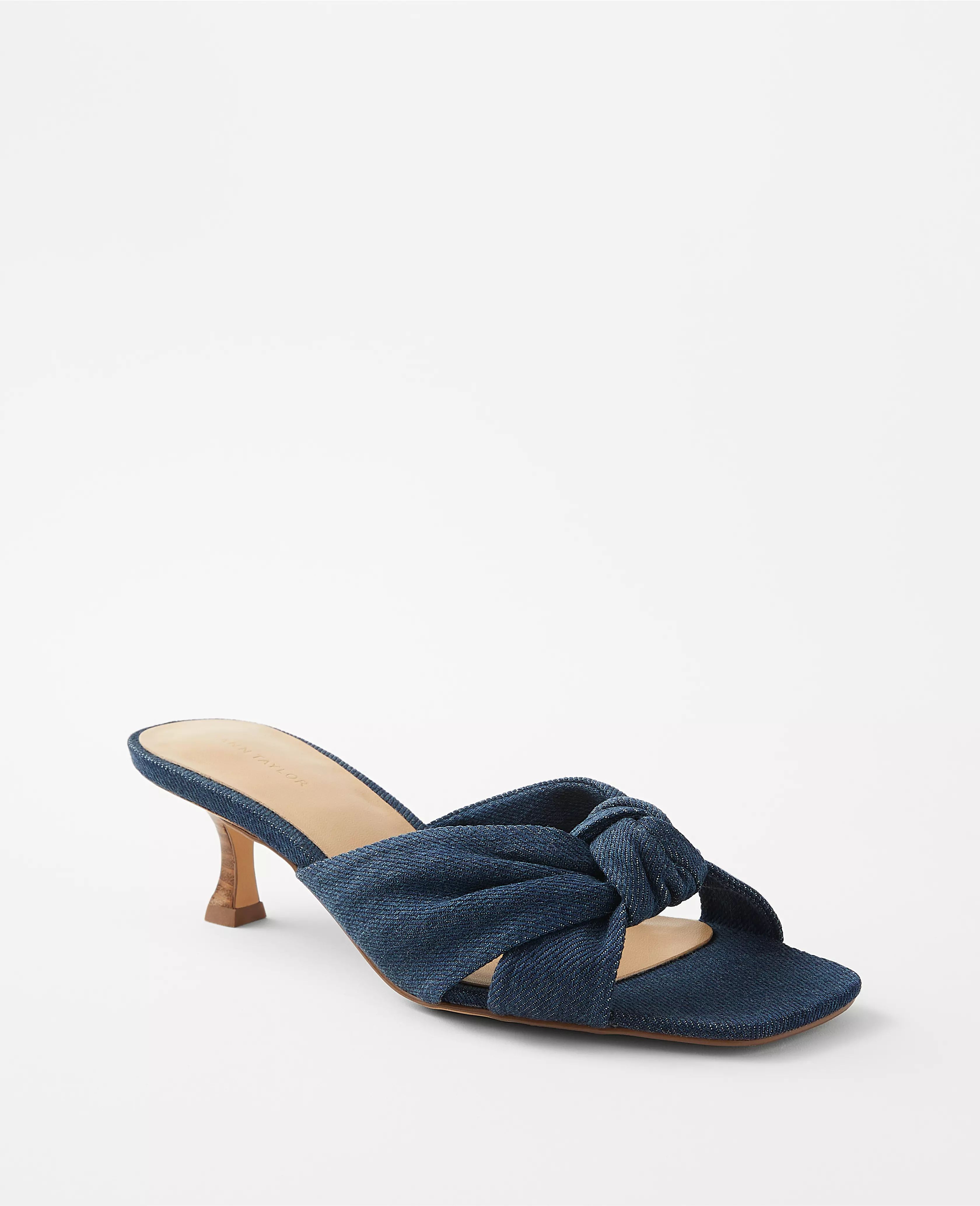Knotted Denim Sandals | Ann Taylor (US)