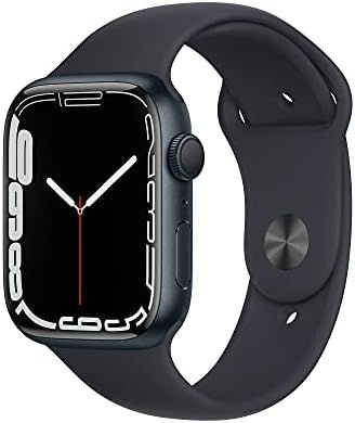 Apple Watch Series 7 [GPS 45mm] Smart Watch w/ Blue Aluminum Case with Abyss Blue Sport Band. Fi... | Amazon (US)