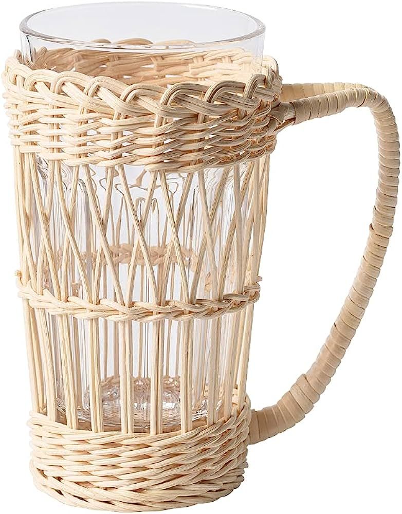 TILANY Glass Coffee Mug - Tea Cup with Handle - 14 oz Extra Large Coffee Cappuccino Cup - Crystal... | Amazon (US)