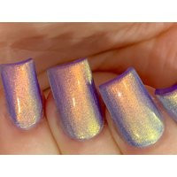 Supernova Glow - Blue Purple Orange Red Yellow ""Glow Pop Nail Polish Collection"" Multi-Color Shifting Mylar Oil Slick/Me Silly | Etsy (US)