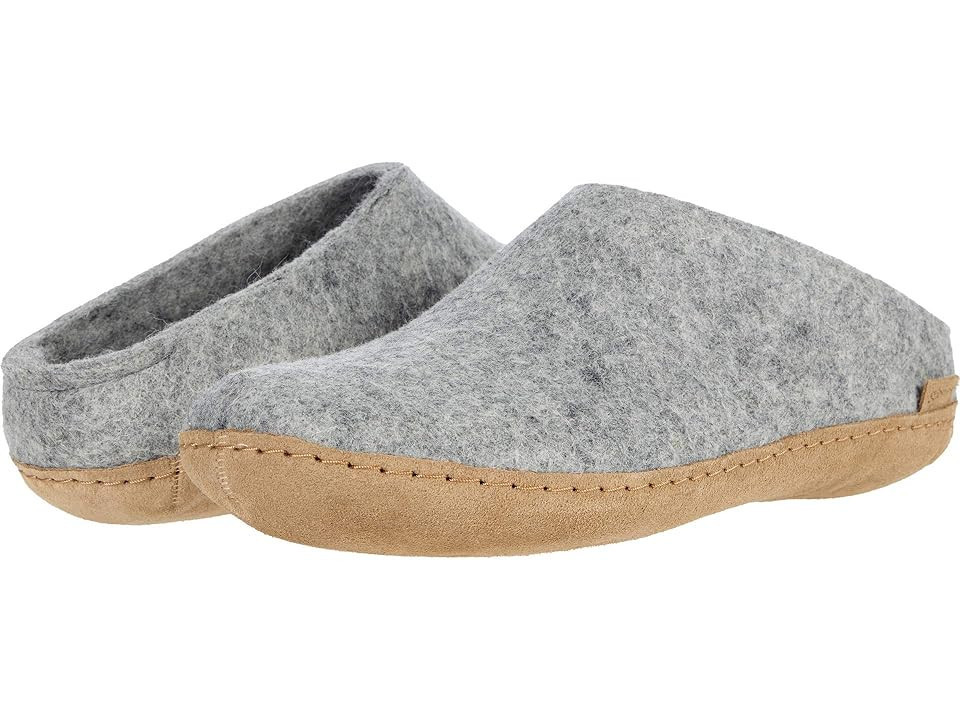 Glerups Wool Slip-On Leather Outsole Shoes Grey : EU 45 (US Men's 11) Medium | Zappos