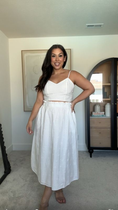 Midsize white matching set from the target spring collection! This would be perfect for a daytime bachelorette party outfit!

#LTKfindsunder50 #LTKmidsize #LTKstyletip