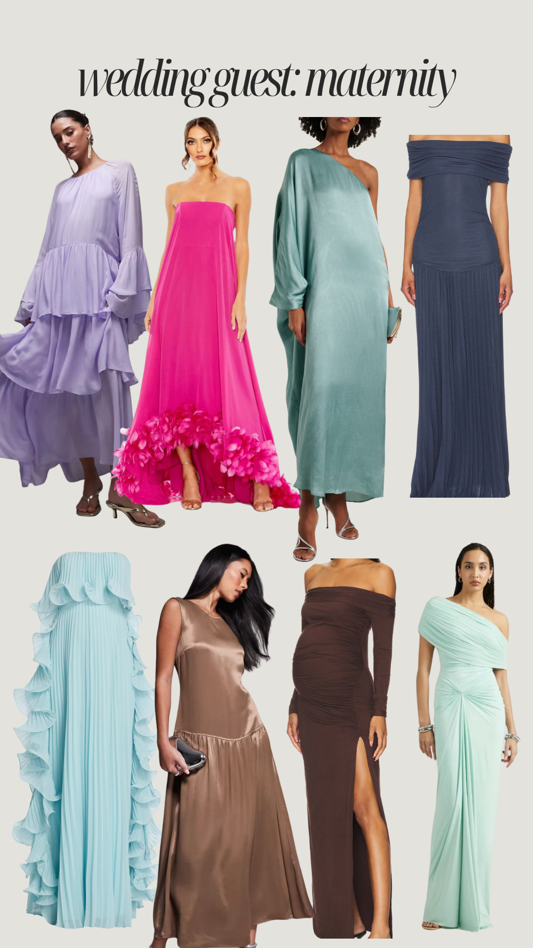 Maternity dresses for spring/summer weddings 

 #LTKBump #LTKWedding