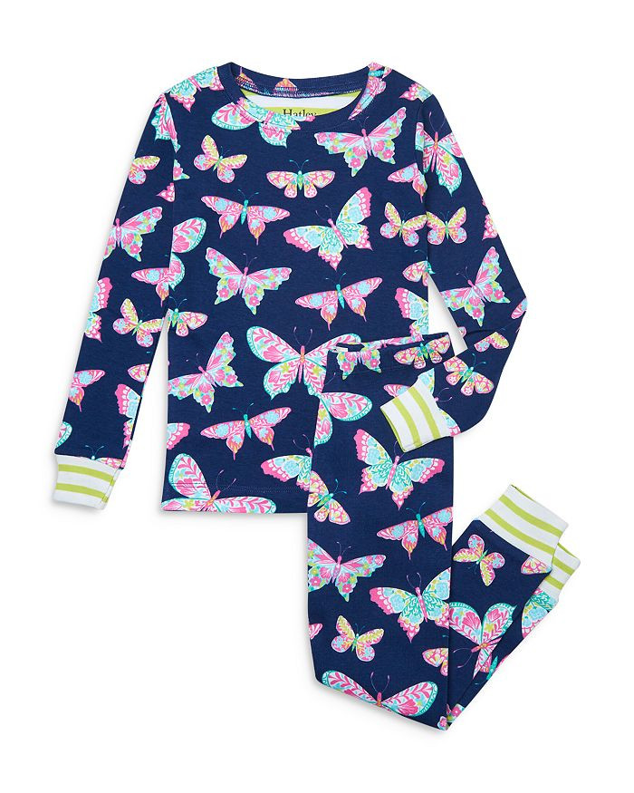 Girls' Organic Cotton Delightful Butterflies Printed Pajama Set - Little Kid, Big Kid | Bloomingdale's (US)
