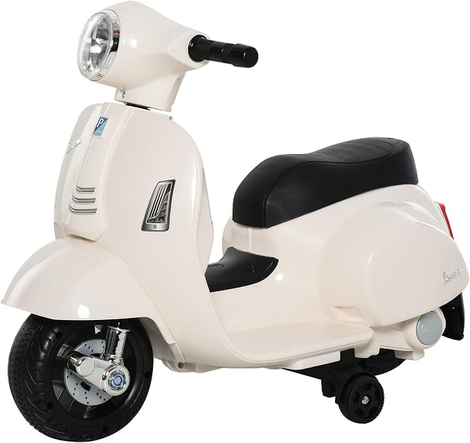 HOMCOM Vespa Licensed 6V Kids Electric Motorbike Ride On Motorcycle Battery Powered for 18-36 Mon... | Amazon (UK)
