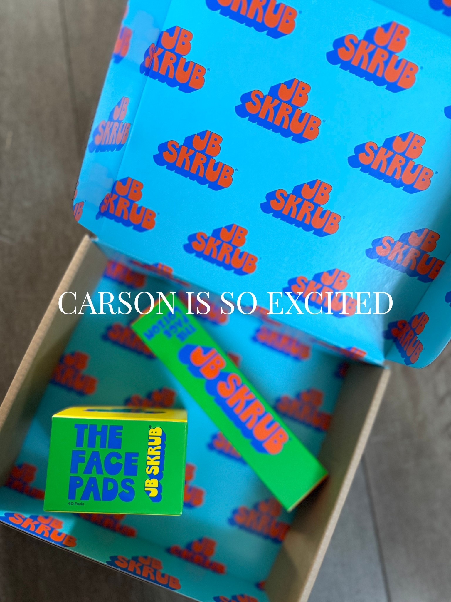 Huge shoutout to @jbskrub for the gift box for Carson! 

As he’s getting older he wants his own products and I am super excited that this brand fell into our lap for his skin. Learning and having a clean skin routine as he is getting deeper and deeper into middle school is very important to both of us, so this was perfect for him. 🫧

In his box he has THE FACE PADS and THE FACE LOTION! 

#LTKselfcare #LTKKids