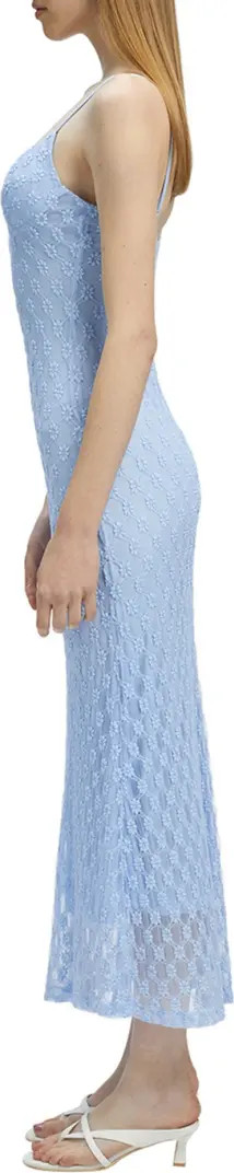 Adoni Floral Embroidered Mesh Slipdress | Nordstrom